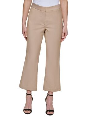 Dkny Petite Cropped Wide-Leg Pants 10p